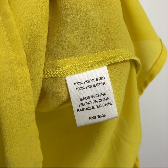 🆕 VIOLET+CLAIRE Yellow Sleeveless Popover Top NWT - Picture 5 of 7